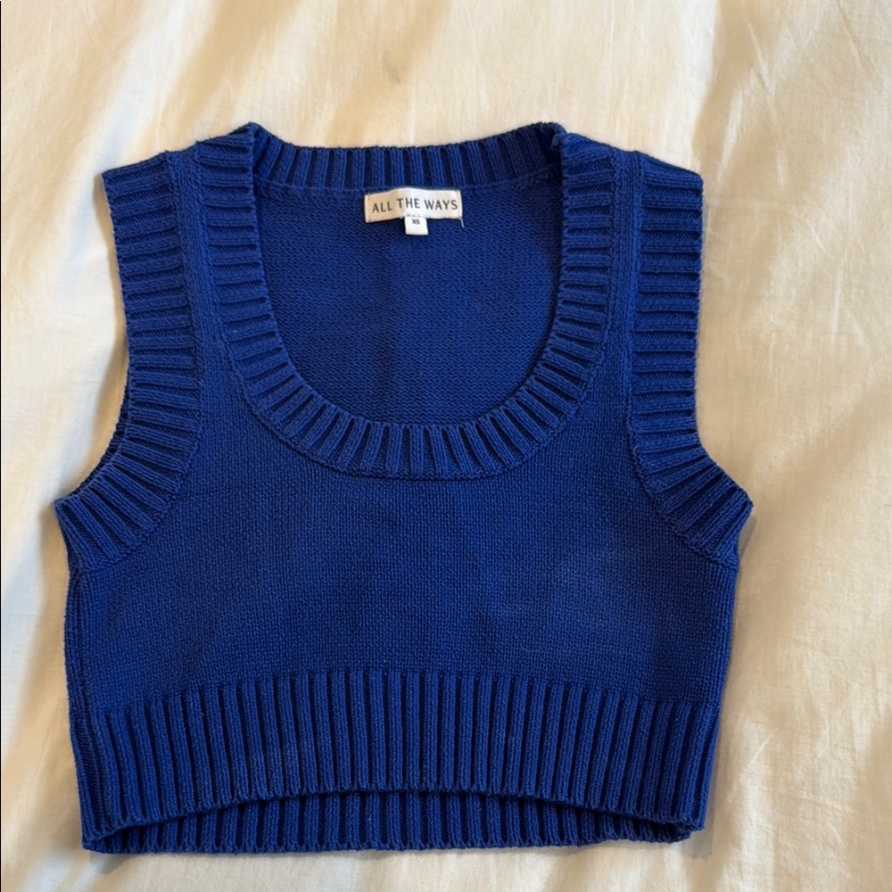 REVOLVE Blue Crew Neck Sweater